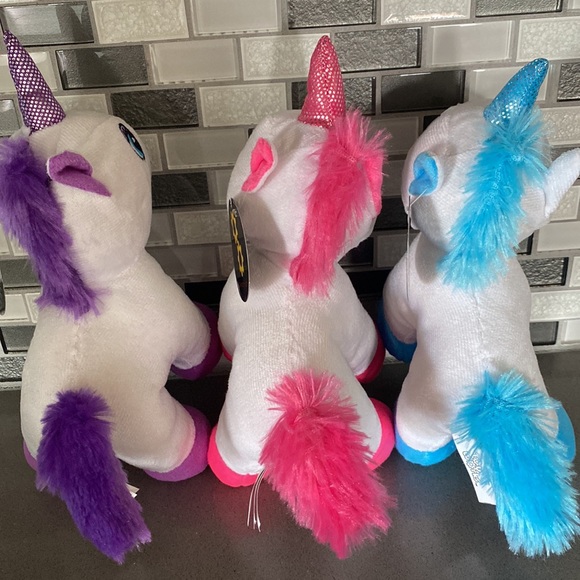 ๐ฆ Standing Unicorn Plush Stuffed Animal Bundle / 7โ - Pink, Blue, Purple - Picture 4 of 16
